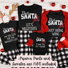 Matching "Deer Santa" Family Christmas Shirts - Personalized Holiday Tees Get ready for a holly, jolly holiday season with our adorable matching "Deer Santa" shirts! Perfect for the whole family, these festive tees feature a cute deer design paired with playful Santa-themed puns. Whether you're taking family photos, cozying up for movie nights, or attending a Christmas party, these shirts will bring a smile to everyone's face! 🎄 Why You'll Love It: Celebrate the magic of the season with this fu Matching Christmas Cotton Tops, Matching Cotton Christmas Tops, Matching Cotton Tops For Christmas, Casual Christmas Family Tops, Family Matching Graphic Print Tops For Winter, Casual Christmas Tops For Family, Black Top As Christmas Gift, Christmas Cotton Tops With Custom Print, Christmas Cotton Printed Tops