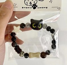 Category: Jewelry Material: Alloy Fashion Element: Little Monster Style: Cute Monster Strawberry, Colorful Beaded Bracelets, Cat Bead, Ceramic Hand, Couple Bracelets, Hand Jewelry, Little Monsters, Gifts For Girls, Womens Bracelets