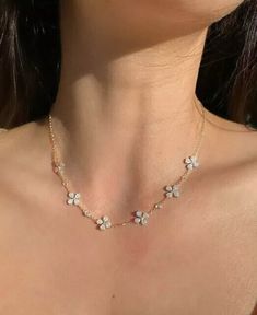 3 Ct Round Cut Simulated Diamond 14K Yellow Gold Finish Womens Flower Necklace Luxury Flower-shaped Necklace As Gift, Flower Diamond Necklace, Short Gold Necklace, Gold And Diamond Necklace, Orchid Necklace, Man Made Diamonds, Women Necklace, Diamond Flower, Care Bear