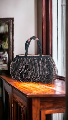 Black Tassel Tote Bag, Black Crochet Tote, Straw Tote Bag, Hand Knit Purse, Handmade Gift for Woman, Beach Bag, Designer Bag, Valentines Day - Etsy Black Beach Bag With Tassels, Black Crochet Straw Bag, Handwoven Black Straw Tote Bag, Black Handwoven Straw Tote Bag, Black Woven Crochet Bag For Beach, Bohemian Black Straw Bag For Daily Use, Black Crochet Straw Bag For Vacation, Black Handwoven Beach Bag For Vacation, Bohemian Black Crochet Bag For Daily Use