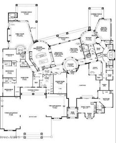 the floor plan for this luxury home is very large and has lots of space to move around