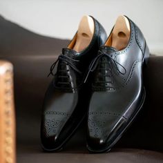 Bespoke Semi Brogue Oxfords. Black Calf Classic Lace up Dress Shoes on Storenvy Black Closed Toe Lace-up Shoes For Semi-formal Occasions, Black Brogue Lace-up Dress Shoes, Black Pointed Toe Formal Lace-up Shoes, Black Wingtip Lace-up Shoes For Formal Occasions, Elegant Black Wingtip Lace-up Shoes, Black Wingtip Lace-up Shoes With Perforated Toe Box, Luxury Black Wingtip Lace-up Shoes, Luxury Black Lace-up Shoes With Brogue Detailing, Black Oxford Dress Shoes With Leather Sole