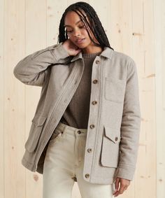 Farmhouse Jacket – Jenni Kayne Cocoon Cardigan, Moncler Jacket, Oversize Casual, Jenni Kayne, Wool Blend Jacket, Wardrobe Needs, The Farmhouse, Corduroy Jacket, Fall 2022