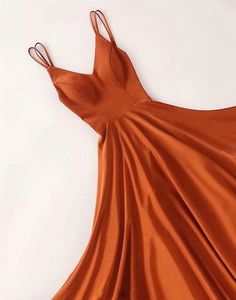 Simple v neck satin long long Prom Dresses Prom Dresses Autumn Colours, Orange Party Dresses, Graduation Dresses Long, Prom Dresses V Neck, Dresses V Neck, Prom Dresses Sleeveless, Graduation Dresses, Savile Row, Satin Prom Dress