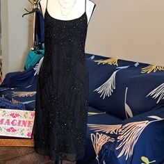 Beautiful Nwt Vintage Sequin Hugo Buscati Sexy Backless Dress. Original Dress Owner. This Dress Has Never Been Worn. Has Been Stored In The Closet. Never Had An Opportunity To Wear And Now I Cant Fit It. Its So Beautiful I Have Never Been Able To Part With It. My Loss Is Your Gain. Would Be Great For A Cocktail Party, New Years Eve, An Evening Wedding Or A Semi Formal Event. Approx Ptp 20"....But Keep In Mind The Back Is Totally Open...Approx Length 43".... Backless Cocktail Dress, Low Back Dresses, Black Dress Formal, New Years Eve Dresses, Eve Dresses, Sparkle Dress, Backless Mini Dress, Evening Wedding, Dresses Backless