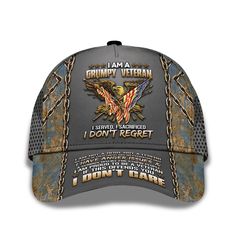 PRICES MAY VARY. V Vibepy Veteran Cap, Vietnam Veteran Cap, Veteran Gift, Soldier Cap, Veteran Day Gift, Veteran Cap, Veteran Hat, Veterans Hat, Us Veteran Baseball Cap, Memories Cap, Bald Eagle All Over Printed Cap High quality: the adjustable veteran baseball hat with a 7-panel structure,this veteran custom cap made of 100% polyester, anti-wrinkle, comfortable, quick dry, lightweight, great for golf, running, tennis, fishing, baseball, climbing, cycling and other outdoor sports. Useful: Suitab Veteran Hats, 101st Airborne Division, Veteran Day, 101st Airborne, Fishing Hats, Veterans Day Gifts, Us Veterans, Outside Activities, Custom Caps