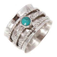 Turquoise Silver Spinning Ring by Charlotte's Web | Charlotte's Web Arabic Proverb, Beautiful Silver Rings, Black Gold Jewelry, Unusual Jewelry