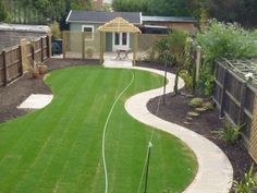 garden landscaping ideas layout Circular Garden, Cheap Landscaping Ideas, Back Garden Ideas, Back Garden Design, Garden Wallpaper, Patio Garden Design