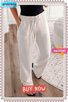 Loose Plain Casual Pants Straight Pants, Casual Pants, Womens Bottoms, Pants For Women, Pants, Best Deals, Color, Trousers