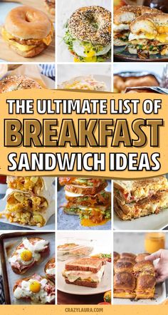 the ultimate list of breakfast sandwich ideas