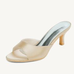 Category:Wedding Shoes,Sandals; Upper Materials:Satin; Lining Materials:Leatherette; Heel Type:Kitten Heel; Actual Heel Height:2.36; Gender:Women's; Toe Shape:Open Toe; Style:Minimalism; Heel Height(inch):2-3; Outsole Materials:Rubber; Closure Type:Loafer; Shipping Weight:0.55; Listing Date:09/08/2020; Production mode:Self-produce; Foot Length:; Size chart date source:Provided by Supplier. Summer Open Toe Wedding Shoes, Fitted Summer Wedding Shoes With Open Toe, Fitted Open Toe Wedding Shoes For Summer, Summer Wedding Shoes With Round Toe, Open Toe Wedding Shoes For Summer Events, Open Toe Wedding Shoes For Summer, Chic Round Toe Wedding Sandals, Open Toe Kitten Heels For Summer Events, Summer Wedding Shoes Fitted