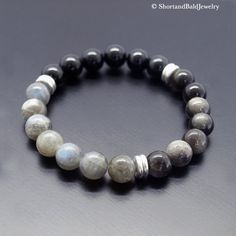 Silver Obsidian Bracelets With Natural Stones, Black Spiritual Stackable Jewelry, Spiritual Black Stackable Jewelry, Black Spiritual Gemstone Beaded Bracelets, Obsidian Round Beads Jewelry 8mm, Black Natural Stones Gemstones For Gift, Stackable Black Beaded Bracelets, Black Gemstone Beads Bracelets For Jewelry Making, Minimalist Black Beaded Bracelet With Natural Stones