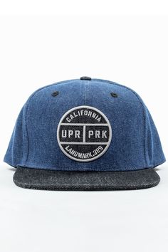 UPR PRK Cali Badge Hat OSFA Snapback High Profile Screen Printing Shops, Shirt Print Design, Cali, Trucker Hat, Screen Printing, Shirt Designs, Product Launch, Hats, Black