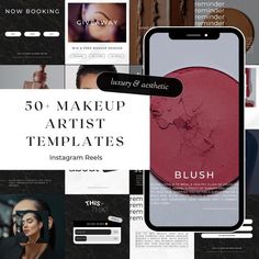 the top 50 makeup artist templates to use in your design project, including photos and videos