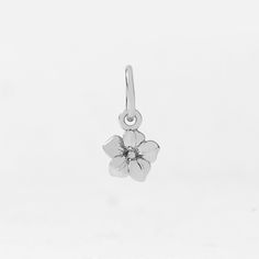 Delicate Flower Pendant Charm Necklace, Nickel Free, Delicate Nickel-free Flower Pendant Charm Necklace, Everyday Flower Charm Necklace, Everyday Delicate Flower Charm Necklace, Minimalist Flower Necklace With Flower Charm, Dainty Sterling Silver Flower Charm Necklace, Everyday Delicate Flower Charm Necklaces, Sterling Silver Charm Necklace With Flower Pendant, Delicate Flower Charm Necklaces For Everyday