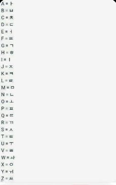 Korean A To Z Alphabet, A To Z Korean Alphabet, Abcd Korean Letters, Korean Alphabet Letters A To Z, Korean Abc Alphabet, Abc In Korean, Korean Abc Letters, Korean Alphabet A-z, Abjad Korea