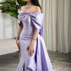 Elegant Off Shoulder Lilac Evening Dress with Overskirt SF084 – DreamyVow Gowns Black, Celebrity Pink, Red Gowns, Evening Dresses Cocktail, فستان سهرة, Dress 2024, Mermaid Evening Dresses, Elegant Red, Prom Gowns