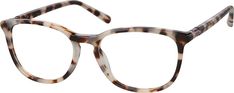 These chic oval glasses will add polish to any look. The medium-sized eyeglasses is made with lightweight acetate and features spring hinges for added comfort. It has a glossy finish and is available in ivory tortoiseshell. | Zenni Women's Preppy Oval Prescription Eyeglasses Pattern Tortoiseshell Plastic Tortoise Shell Glasses Women, Zenni Optical Glasses, Glasses Frames Trendy, Tortoise Shell Glasses, Oval Glasses, Oval Eyeglasses, Trendy Glasses, Eye Glasses Frames, Zenni Optical