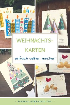 a collage of different pictures with the words weinhachts - karten