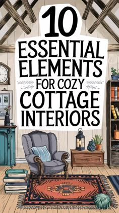 10 Essential Elements for Cozy Cottage Interiors Country Inn Interior, Cottage Core Eclectic, Rustic Refined Decor, Small Cottage Style Homes Interiors, The Holiday Cottage Interior, Cozy Cottage Wall Decor, Cottage Walls Interior, German Style House Interiors, Decorate With What You Have