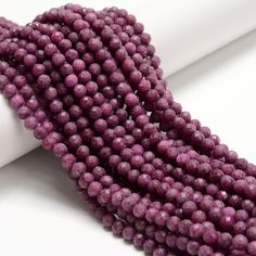 the beads are purple in color