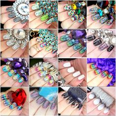 Polish All the Nails: Year In Review: My Sixteen Favourite Nails of 2013 Describe Myself, Different Types Of Nails, Pretty Nail Polish, Nail Jewels, Studded Nails, Best Nail Art Designs, Wedding Nails Design, Normal Girl, Glass Nails