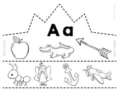 the letter a worksheet for children