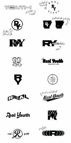 RealYouth - Church Branding Cool Brand Names Ideas, Logo Name Design Art, Youthful Logo Design, Christian Logo Ideas, Logo Design Youth, Youth Logo Design, Group Logo Ideas, Church Logo Ideas, Name Logo Ideas