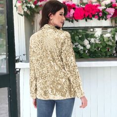 Elevate your wardrobe with the Anna-Kaci Women's Glitter Long Sleeve Open Front Sparkle Party Blazer Jacket, perfect for adding glamour to formal events or a touch of professionalism to everyday outfits. Versatile and stylish, these sparkly sequin blazers can be dressed up or down to suit any occasion effortlessly. Fall Party Sequin Fabric, Fitted Glitter Long Sleeve Outerwear, Fitted Long Sleeve Glitter Outerwear, Glitter Outerwear For Party Season Night Out, Glitter Outerwear For Party Season And Night Out, Glitter Outerwear For Night Out And Party Season, Glitter Long Sleeve Spring Outerwear, Glitter Long Sleeve Outerwear For Spring, Spring Glitter Long Sleeve Outerwear