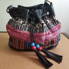 Chateau Aztec Bag Never Worn Black Bohemian Pouch Bag, Black Bohemian Pouch Shoulder Bag, Black Bags With Removable Pouch For Festival, Black Shoulder Bag With Removable Pouch For Festival, Black Pouch Shoulder Bag For Festivals, Black Tote Shoulder Bag For Festival, Black Bohemian Bucket Shoulder Bag, Black Festival Hobo Tote Bag, Black Festival Tote Hobo Bag