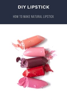 Lipstick Diy How To Make, Diy Natural Lipstick, Lipstick Making At Home, Diy Lipstick Recipe, Diy Matte Lipstick, Lipstick Recipe, Natural Makeup Recipes, Make Your Own Lipstick, Diy Cosmetics Recipes