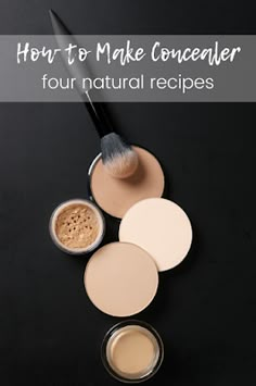 Diy Concealer Recipe, How To Make Concealer, Diy Concealer, Diy Makeup Brush Cleaner, Diy Makeup Brush, Trash To Couture