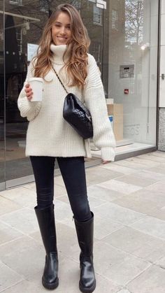 Winter Date Outfits, Coffee Date Outfits, Ny Outfits, Money Fashion, Europe Style, Beige Outfit, Paris Mode