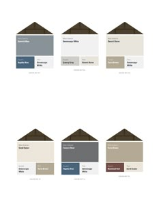 the different shades of paint for houses