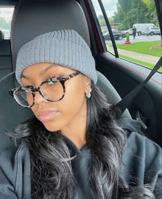 Glasses Inspiration Aesthetic, Glasses Frames For Women Black, Glasses Frames For Women Round Face, Baddies With Glasses, Mikaria Janae, Glasses Shapes, Glasses Women Fashion Eyeglasses