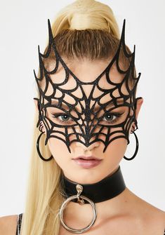 Halloween Glitter Spider Web Masquerade Mask | Dolls Kill Glitter Spider Web, Masquerade Mask Black, Glitter Mask, Rainbow Fan, Doll Halloween Costume, Bunny Mask, Masquerade Costumes, Halloween Costumes For Women, Blind Boxes