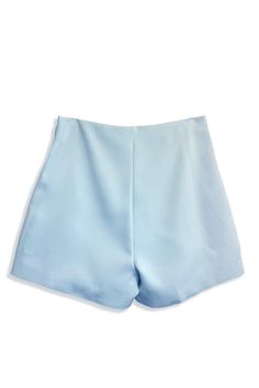 The Icy Blue hue of these shorts creates a cooly sophisticated pallette that can take you from lunch at the beachside, shopping downtown and onto dinner and drinks. Pairs perfectly with the matching One Shoulder Icy Blue Top. Two mother-of-pearl buttons accent the waist and hips. XS-XL SSW24083 Chic Beach Bottoms With Built-in Shorts, Solid Color Short Beach Season Bottoms, Solid Short Bottoms For Beach Season, Solid Color Short Length Bottoms For Beach Season, Solid Short Length Bottoms For Beach Season, Bermuda Bottoms With Built-in Shorts For Poolside, Beachwear Bottoms With Built-in Shorts For Day Out, Beachwear Skort With Built-in Shorts, Spring Bermuda Beachwear Bottoms