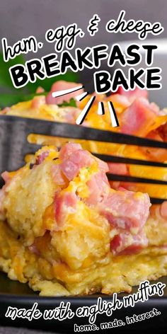 This ham and cheese English muffin casserole is perfect for your next breakfast dish for Saturday and Sunday. This easy make-ahead breakfast casserole can be for any occasion! It's filled with eggs, ham, cheese, and English muffins.