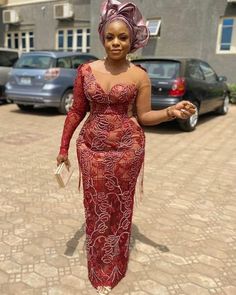 Styles For Asoebi, Asoebi Lace Styles For Wedding, Woman Wedding Dress, Asoebi Lace Styles, Lace Styles For Wedding, Asoebi Lace