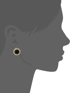 Find an excellent example of classic, elegance in this pair of clip-on earrings. Shimmering gold-tone frame and color stone provide rich sophistication. The clear crystals give out the right amount of shimmer in these elegant round button gold-tone clip-on earrings. These stylish clip-on earrings are just the thing every smart woman should have and are investment-worthy pieces for pierced or non-pierced ears. They are classic and versatile - perfect for dinners, weddings, or simply dress up your