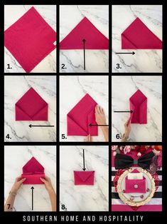 how to fold an origami house with tissue paper - step by step instructions