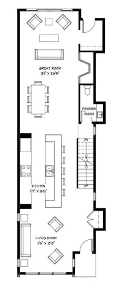 the floor plan for an apartment with two bedroom and one bathroom, including a living room