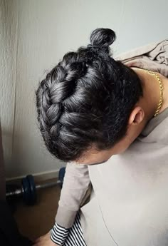 French Braids Men, Man Braid, Braided Man Bun, Styles For Guys, Braids Men, Guy Haircuts Long, Gents Hair Style, 100 Tattoo