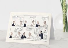 a comic strip with two people talking to each other