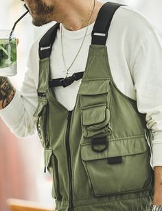 DetailsPattern Type: SolidMaterial: PolyesterLining Material: PolyesterClosure Type: Zipper Batuu Bounding, Cloak Clothing, Multi Pocket Vest, Motorhome Living, Vest Bag, Car Tech, Fishing Jacket, Summer Style Guide, Utility Vest