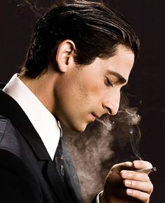 Xena Glg Adrien Brody Side Profile, Man Looking Down, Man Portrait Reference, Guys Portrait, Movie Portraits, Male Portrait Photography, Guy Portrait, Actor Portrait