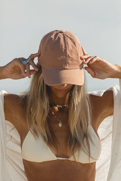 FINAL SALE. Our long awaited logo dad hat. This baseball cap is made from a soft cotton and has an easy fit with an adjustable strap on the back. Rock this muted sage color out and about with all your casual looks. Beach Baseball Hat, Polo Hat Outfit Women, Hat Pictures Instagram, Muted Summer Outfits, Polo Hat Outfit, Poses With Cap, Beach Hat Aesthetic, Cap Pictures, Sunrise Shoot