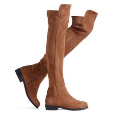 PRICES MAY VARY. 100% Man-made Heel measures approximately 1 inches" Shaft Length (without heel): 24" Top Opening Circumference: 14" Side Zip Boots For Easy On And Off,Made with a full elasticated leg for most shape calf fitting as possible. Fall Over-the-knee Wide Calf Boots, Fitted Suede Knee-high Boots With Round Toe, Fitted Thigh High Suede Boots, Fitted Thigh-high Suede Boots, Casual Brown Over-the-knee Boots, Adjustable Round Toe Fall Boots, Adjustable Round Toe Boots For Fall, Fall Over-the-knee Medium Width Knee-high Boots, Fall Over-the-knee Knee-high Boots