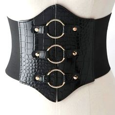 Women Wide Belt Dress Shirt Pu Leather Corset Belt Coat Elastic Girdle Black New Product Features Condition:100% Brand New. Material:Pu Leather Size: One Size(Elastic) Width: 12.3-20 Cm Waist: 62-70 Cm Color: Black. Black Corset Belt For Fall Party, Black Corset Belt For Party In Fall, Trendy Black Corset Belt For Party, Chic Black Corset Belt For Night Out, Black Belted Corset Belt For Night Out, Trendy Fitted Corset Belt For Fall, Elegant Black Corset Belt For Club, Elegant Black Corset Belt For Fall, Chic Black Corset Belt For Club