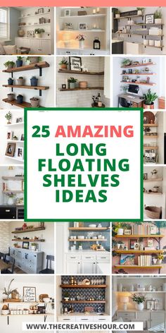 the 25 amazing long floating shelves ideas are great for any room in your home or office